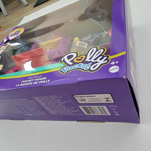 Polly Pocket Doll House, Pollyville Pocket House with 2 Dolls + Accessories, new - Picture 5 of 9